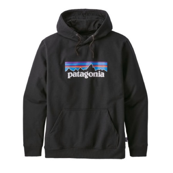 Patagonia Tops - Patagonia Uprisal Logo Hoodie Black Sweatshirt